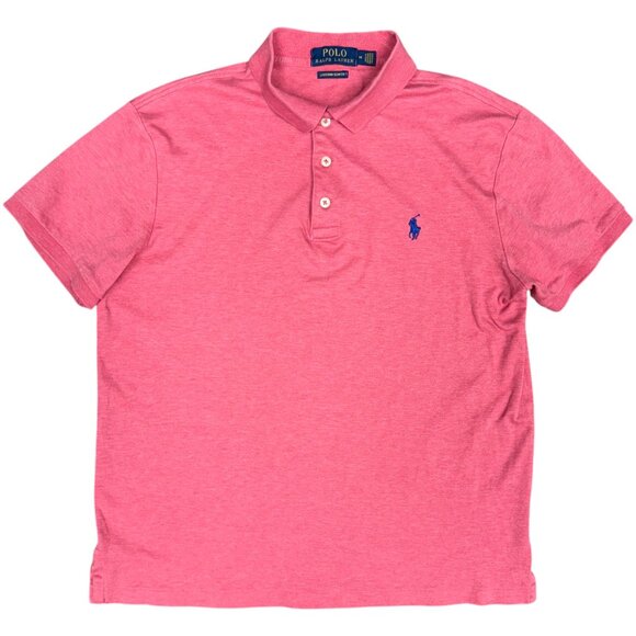 Men's POLO RALPH LAUREN Custom Slim Fit‎ Highland Rose Soft Polo | Size M - Picture 1 of 5